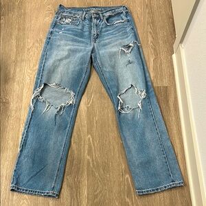 American Eagle Outfitters - Distressed Low Rise Baggy Jeans